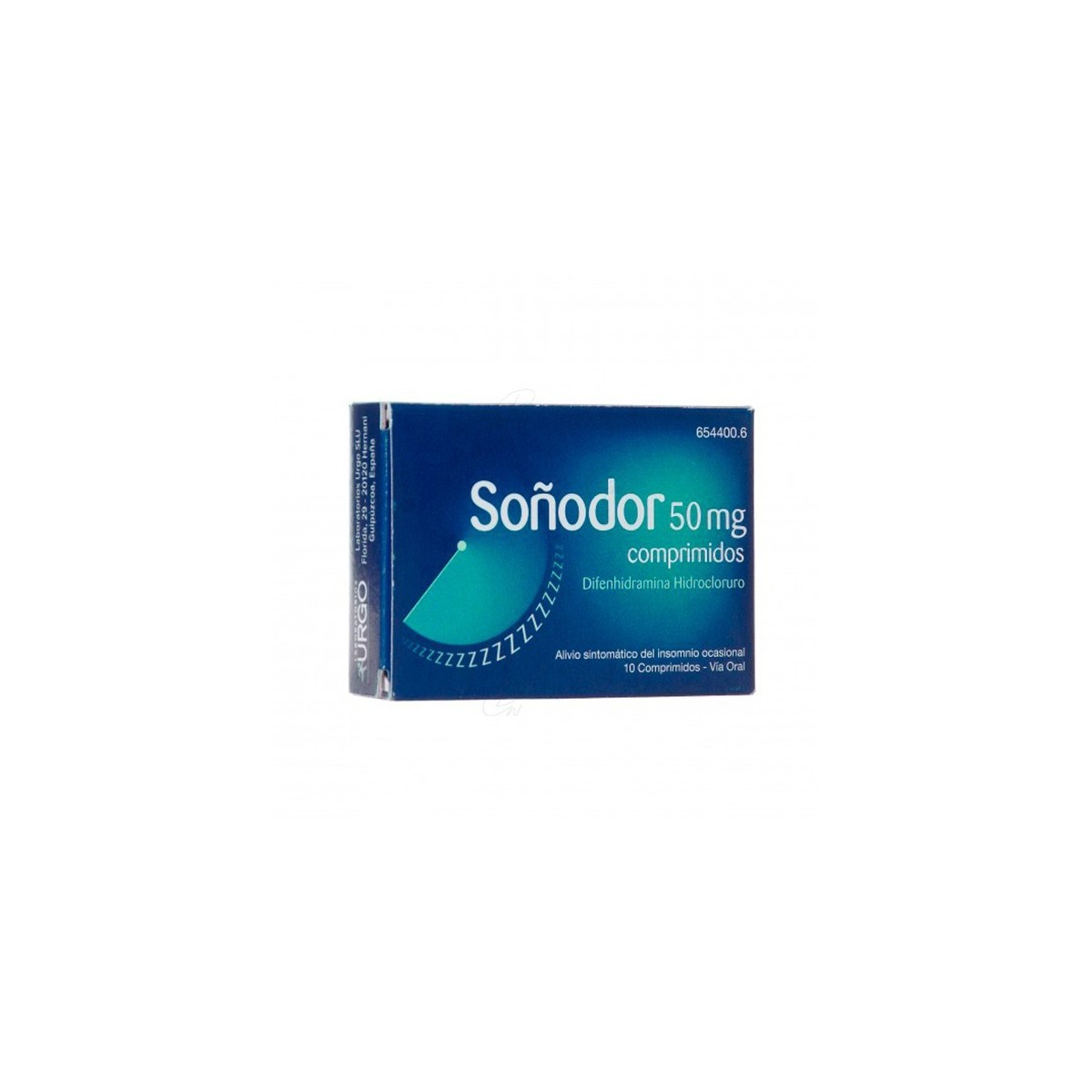 SOÑODOR DIFENHIDRAMINA 50 mg COMPRIMIDOS, 10...