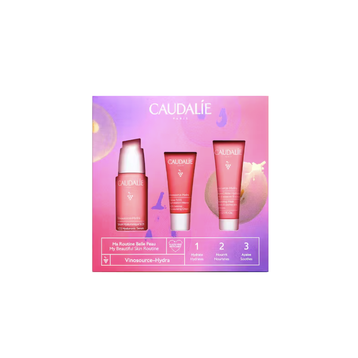 Cofre Caudalie Vinosource-Hydra Serum La Rutina...