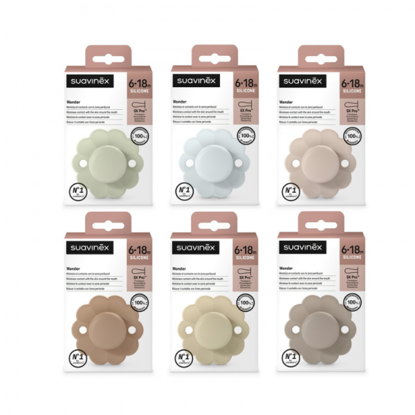 Suavinex Chupete Wonder 6-18m silicona soft color