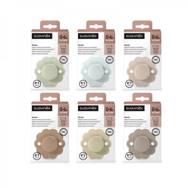 Suavinex Chupete Wonder 0-6m silicona soft color