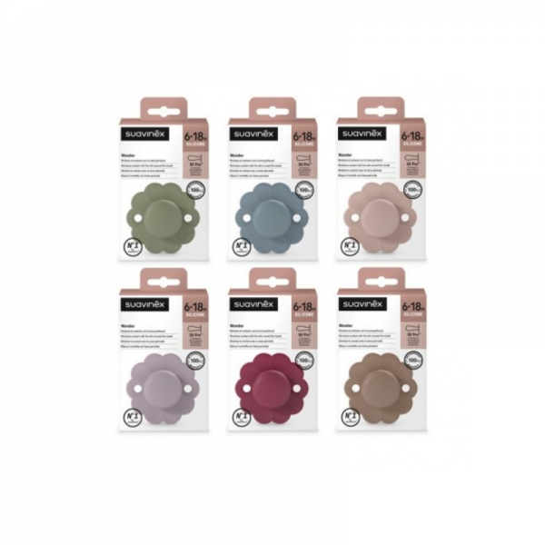 Suavinex Chupete Wonder 6-18m silicona intense color