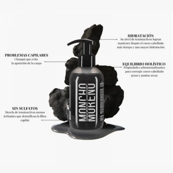 MONCHO MORENO BATHMAN DETOX HAIR - Champú de carbón activo 500 ml