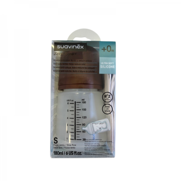 SUAVINEX BIBERON ZERO ZERO +0M 180 ML COLOR DEEP