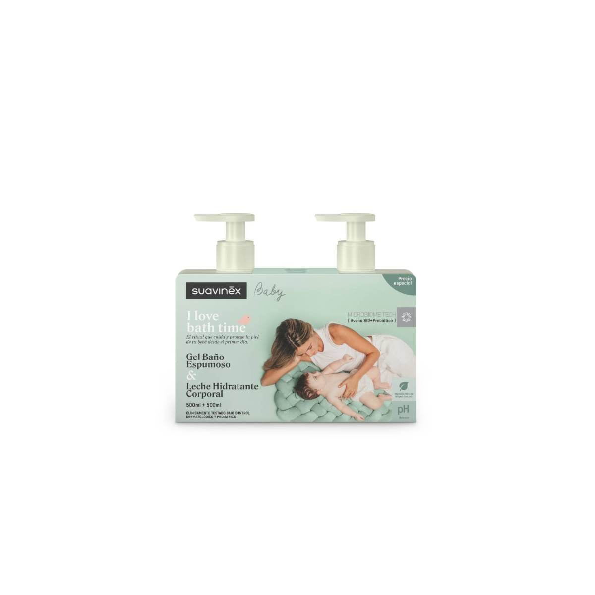 Suavinex pack Gel Baño Espumoso 500 ml + Leche...