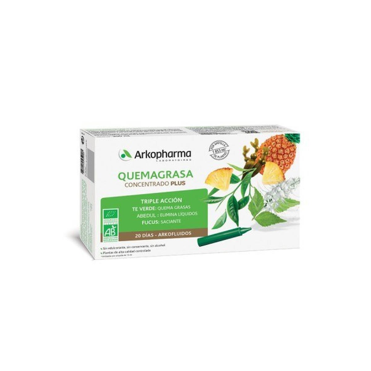 Arkopharma Quemagrasa Concentrado Plus 20 Ampollas