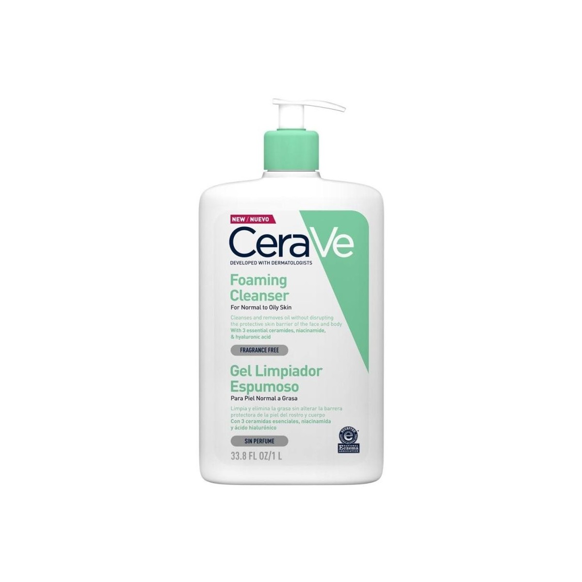 Cerave Gel Limpiador Espumoso 1 Litro